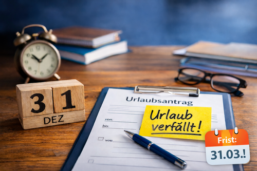 Verfall von Urlaub